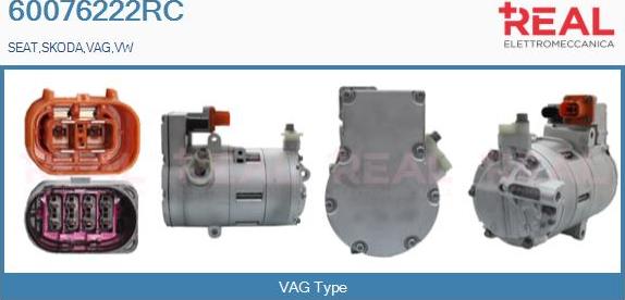 REAL 60076222RC - Compresseur, climatisation droxauto.com
