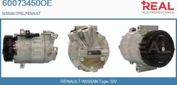 REAL 60073450OE - Compresseur, climatisation droxauto.com