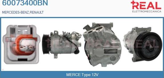 REAL 60073400BN - Compresseur, climatisation droxauto.com