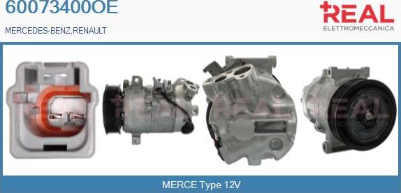 REAL 60073400OE - Compresseur, climatisation droxauto.com