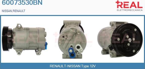 REAL 60073530BN - Compresseur, climatisation droxauto.com