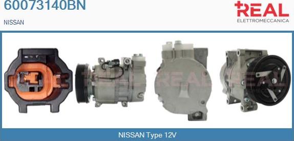 REAL 60073140BN - Compresseur, climatisation droxauto.com