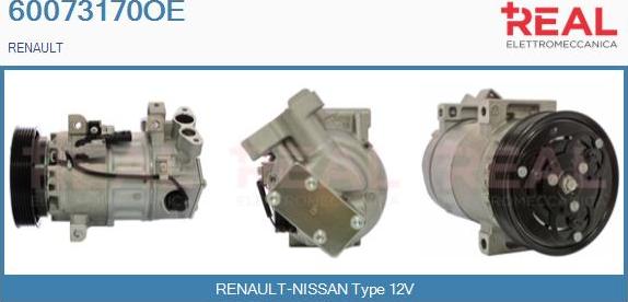 REAL 60073170OE - Compresseur, climatisation droxauto.com