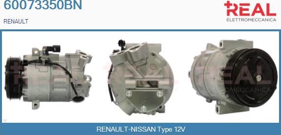 REAL 60073350BN - Compresseur, climatisation droxauto.com