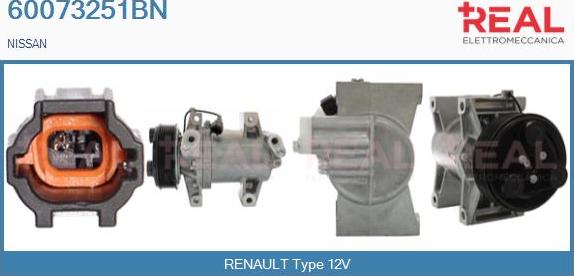 REAL 60073251BN - Compresseur, climatisation droxauto.com