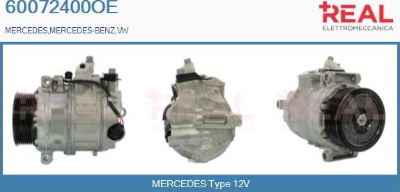 REAL 60072400OE - Compresseur, climatisation droxauto.com
