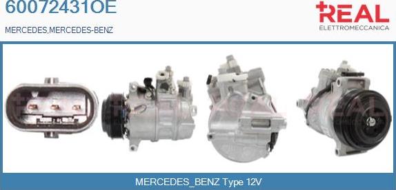 REAL 60072431OE - Compresseur, climatisation droxauto.com