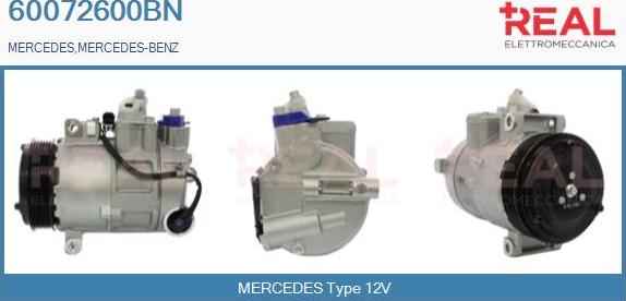 REAL 60072600BN - Compresseur, climatisation droxauto.com