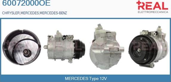 REAL 60072000OE - Compresseur, climatisation droxauto.com