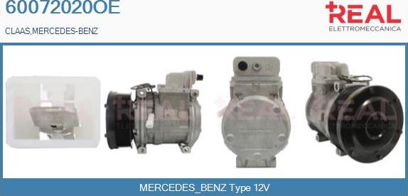 REAL 60072020OE - Compresseur, climatisation droxauto.com