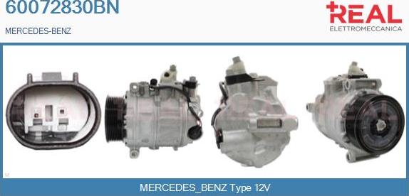 REAL 60072830BN - Compresseur, climatisation droxauto.com