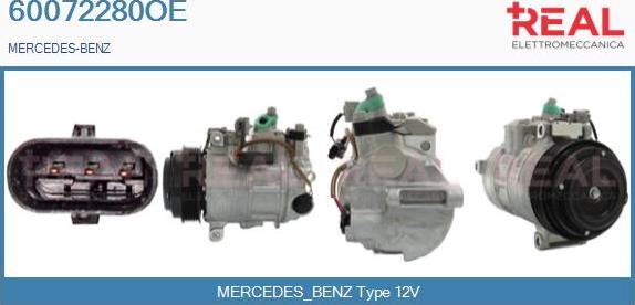 REAL 60072280OE - Compresseur, climatisation droxauto.com