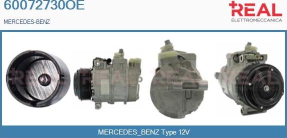 REAL 60072730OE - Compresseur, climatisation droxauto.com