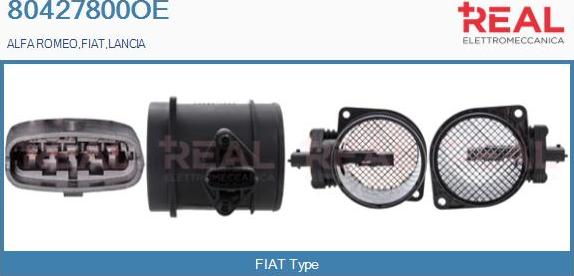 REAL 80427800OE - Débitmètre de masse d'air droxauto.com