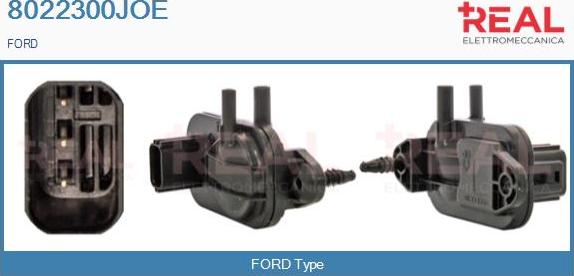 REAL 8022300JOE - Capteur, pression des gaz échappement droxauto.com