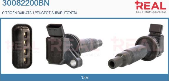 REAL 30082200BN - Bobine d'allumage droxauto.com