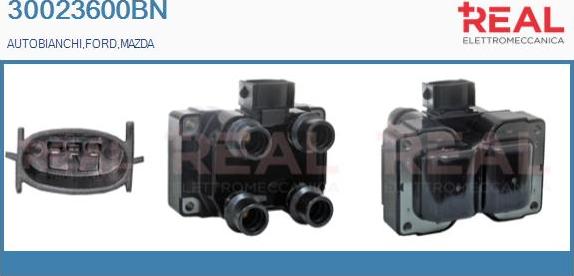 REAL 30023600BN - Bobine d'allumage droxauto.com