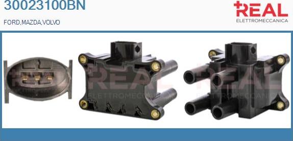 REAL 30023100BN - Bobine d'allumage droxauto.com