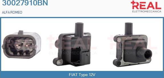REAL 30027910BN - Bobine d'allumage droxauto.com
