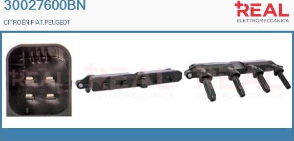 REAL 30027600BN - Bobine d'allumage droxauto.com