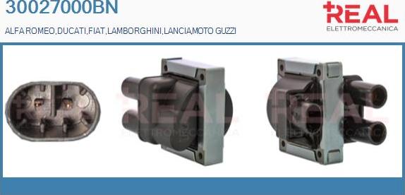 REAL 30027000BN - Bobine d'allumage droxauto.com