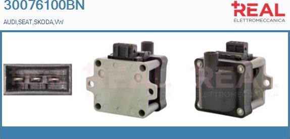 REAL 30076100BN - Bobine d'allumage droxauto.com