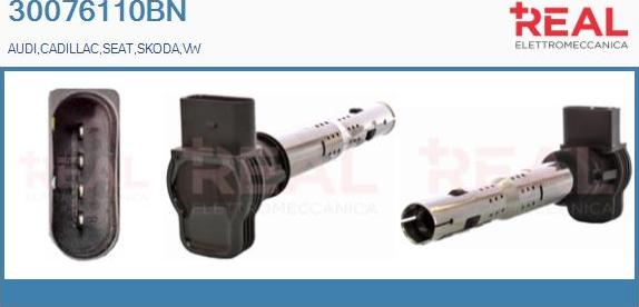 REAL 30076110BN - Bobine d'allumage droxauto.com