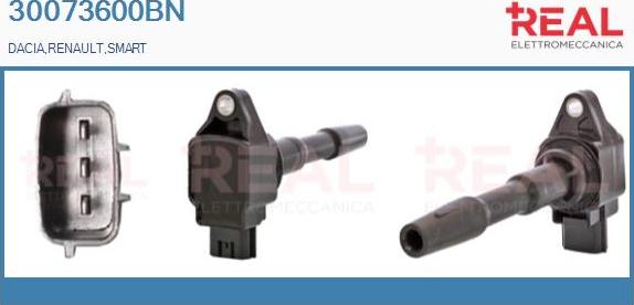 REAL 30073600BN - Bobine d'allumage droxauto.com