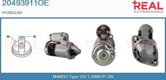 REAL 20493911OE - Démarreur droxauto.com