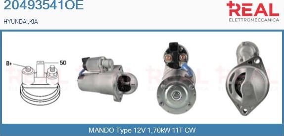 REAL 20493541OE - Démarreur droxauto.com