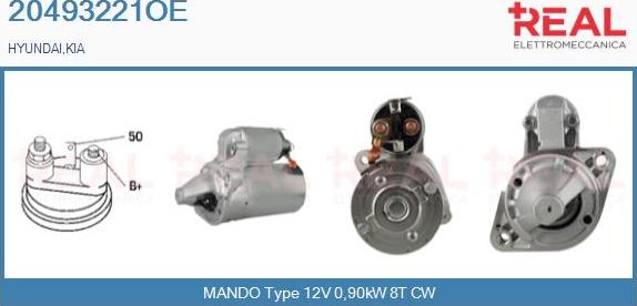 REAL 20493221OE - Démarreur droxauto.com