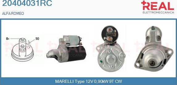 REAL 20404031RC - Démarreur droxauto.com