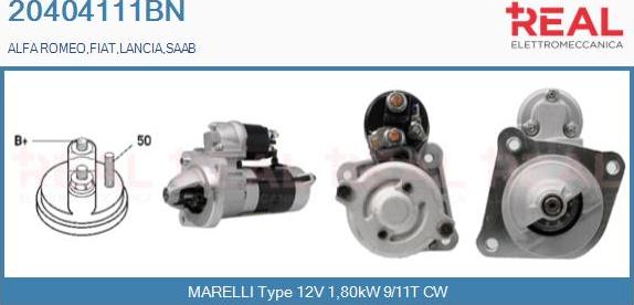 REAL 20404111BN - Démarreur droxauto.com