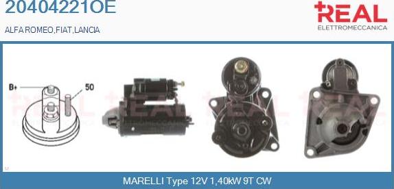 REAL 20404221OE - Démarreur droxauto.com