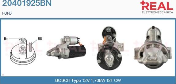 REAL 20401925BN - Démarreur droxauto.com