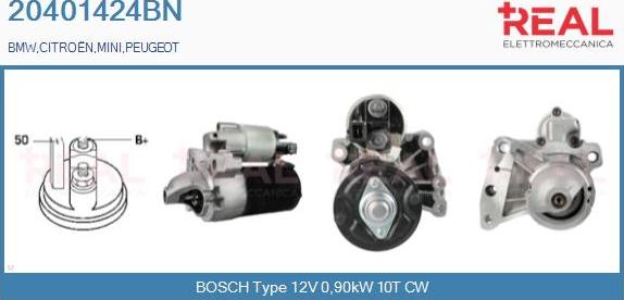 REAL 20401424BN - Démarreur droxauto.com