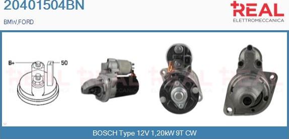 REAL 20401504BN - Démarreur droxauto.com