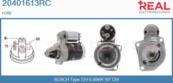 REAL 20401613RC - Démarreur droxauto.com