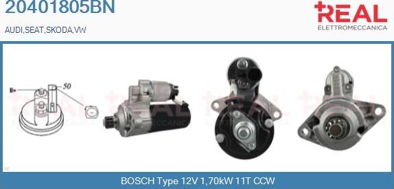 REAL 20401805BN - Démarreur droxauto.com