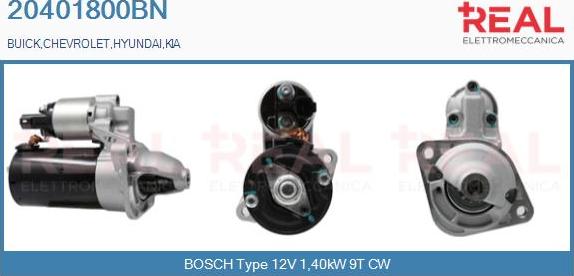 REAL 20401800BN - Démarreur droxauto.com