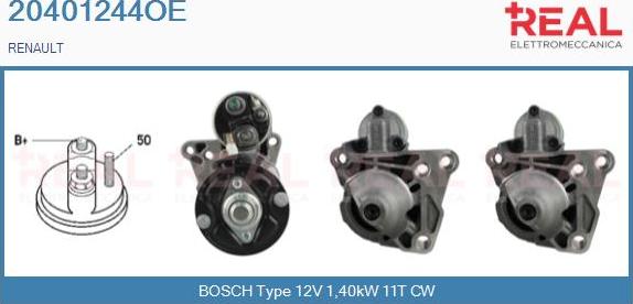 REAL 20401244OE - Démarreur droxauto.com