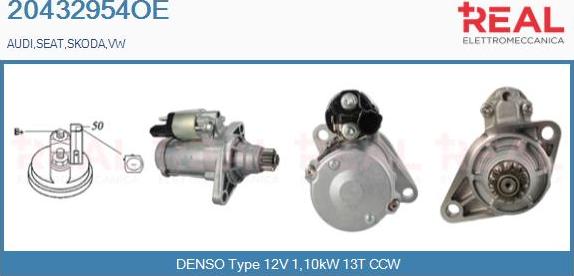 REAL 20432954OE - Démarreur droxauto.com
