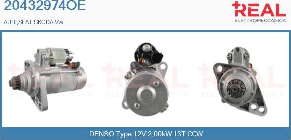 REAL 20432974OE - Démarreur droxauto.com