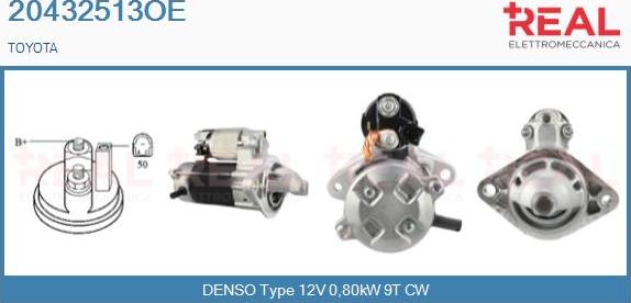 REAL 20432513OE - Démarreur droxauto.com