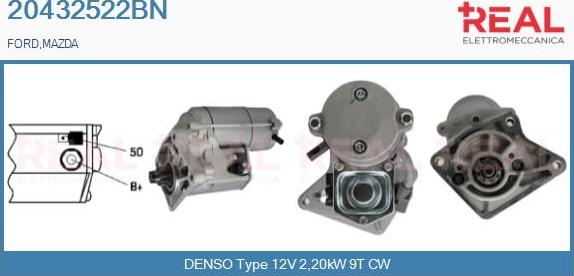 REAL 20432522BN - Démarreur droxauto.com