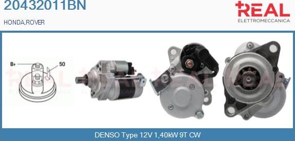 REAL 20432011BN - Démarreur droxauto.com