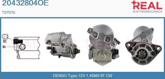 REAL 20432804OE - Démarreur droxauto.com