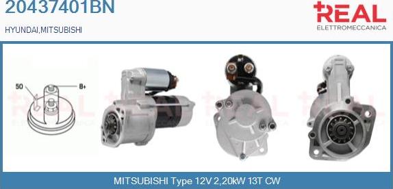 REAL 20437401BN - Démarreur droxauto.com