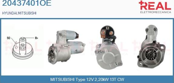 REAL 20437401OE - Démarreur droxauto.com