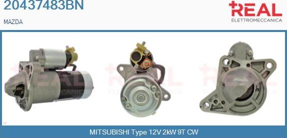 REAL 20437483BN - Démarreur droxauto.com